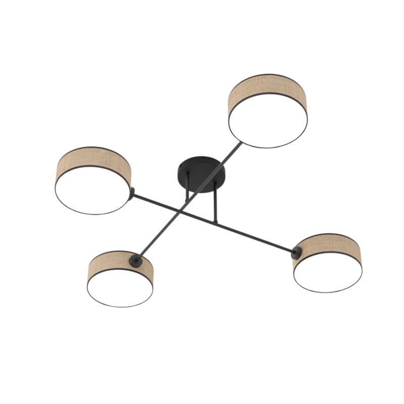 Lampa wisząca Emibig MAGA czarno-brązowa 4xE14x15W IP20 wym:22x96x96cm - 1 szt.
