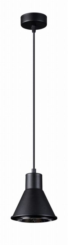 Lampa sufitowa wisząca Sollux Lighting Tazila 5745 czarna szerokość 14 cm 1xES111 x 60W 1 szt.