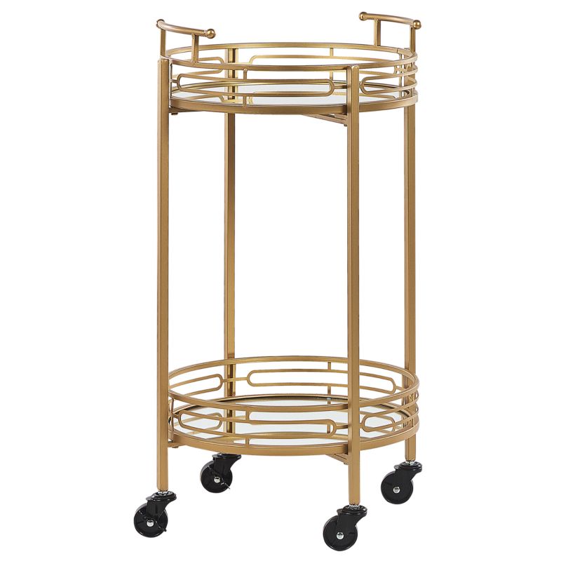 Wózek kuchenny Farley Metal Złoty 1 szt.