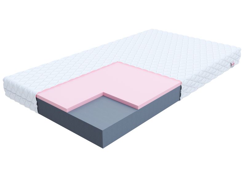 Materac FDM 120x200 OASIS pianka poliuretanowa i termoelastyczna memory foam 1 szt.