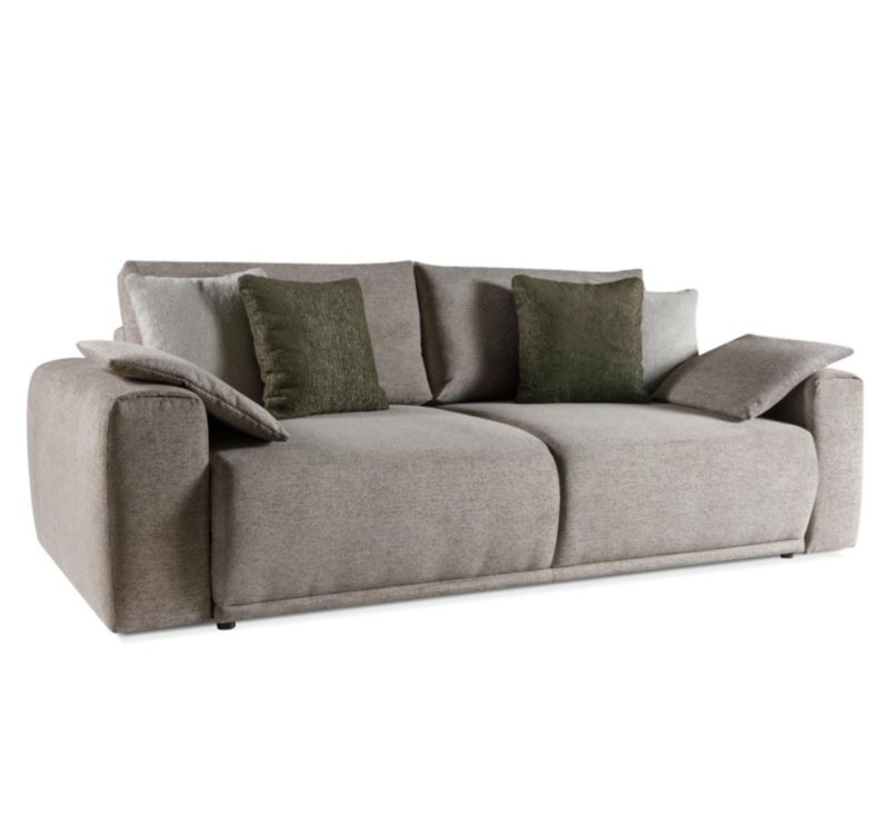 Sofa rozkładana QUEEN 256x120cm Funkcja spania Szarobeżowa Wilma 1szt.