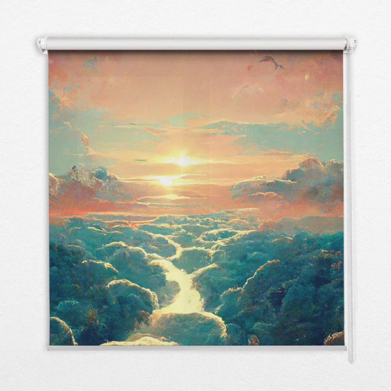 Osłona Okienna Tulup 60x140 cm Zachód Słońca Montaż do ściany/sufitu 1 szt.