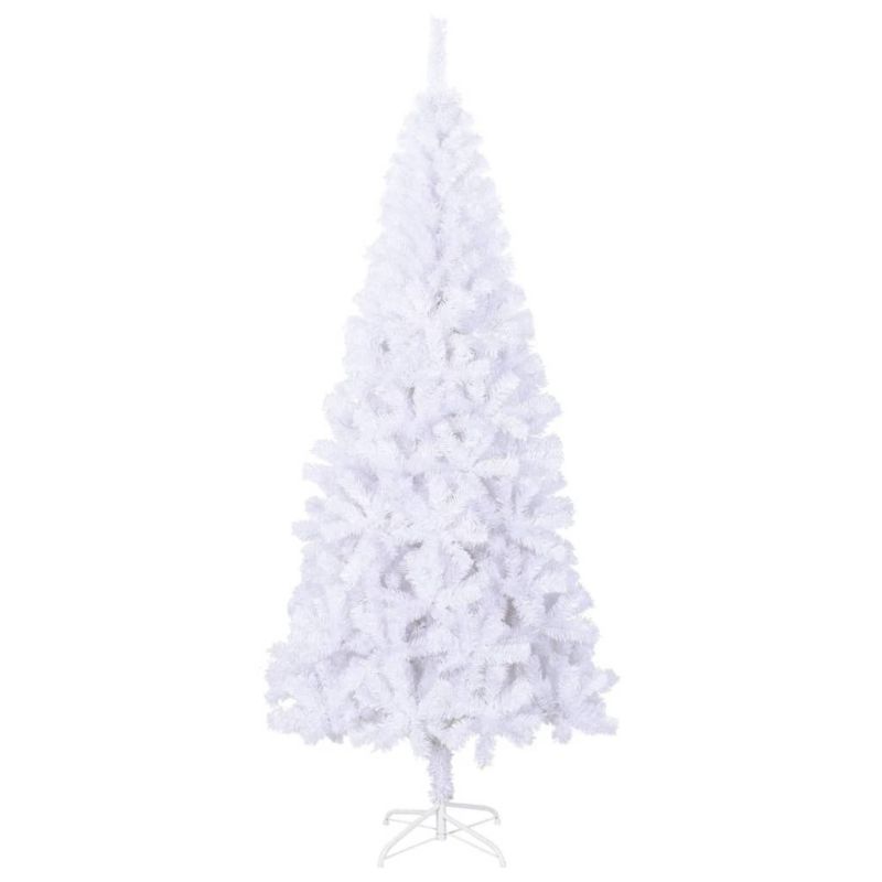 Choinka sztuczna VidaXL ze stojakiem 180 x 90 cm biały 1 szt.
