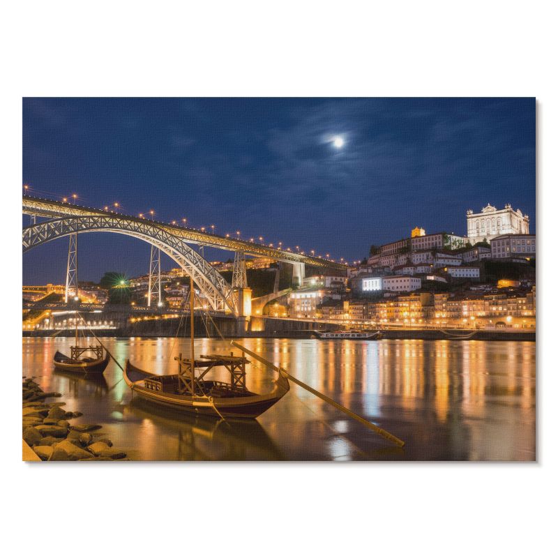 Obraz Plakat Canvas Tulup 29,7x21 cm (A4) Nocne miasto Do salonu, sypialni, biura 1 szt.