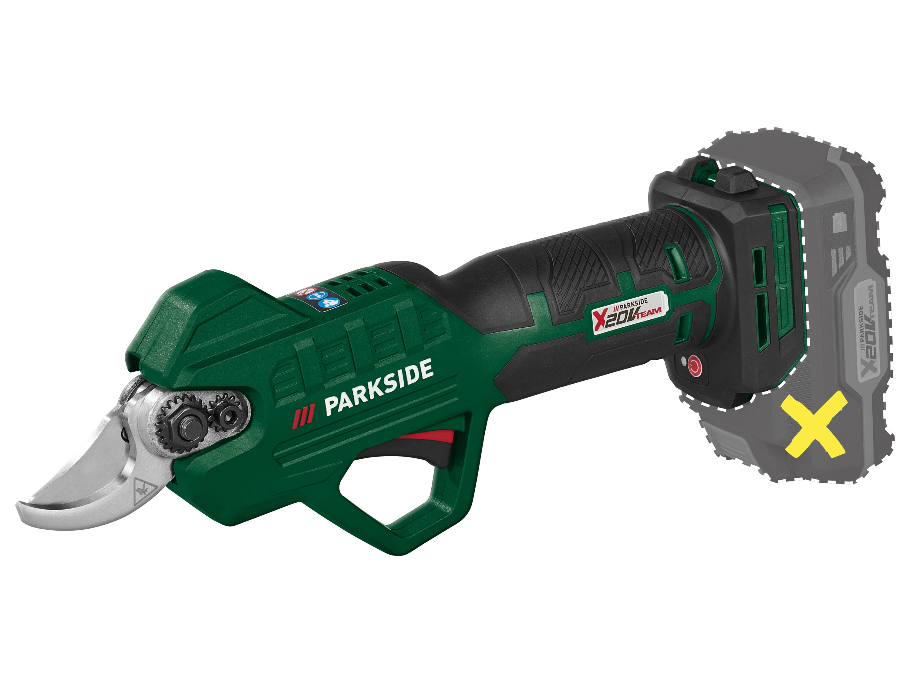 Parkside Akumulatorowy sekator 20 V, Paas 20-Li B1 bez akumulatora i ładowarki