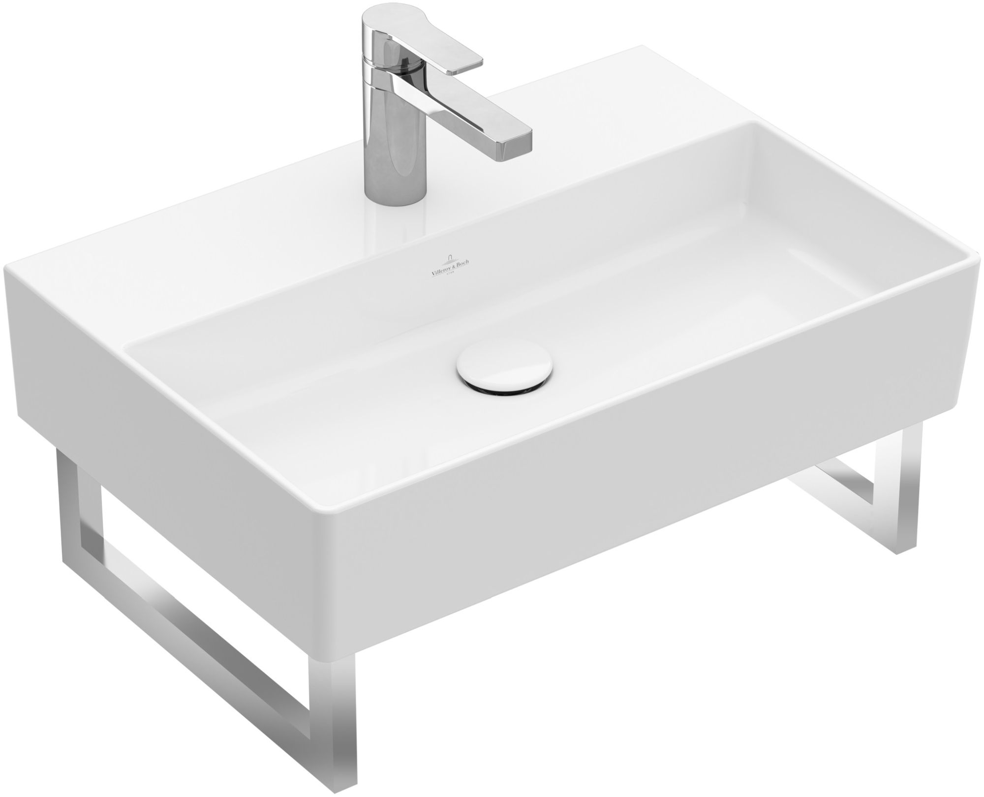 Darmowa Dostawa - Umywalka 50x42 cm prostokątna ścienna biała Villeroy & Boch Memento 2.0 4A225101