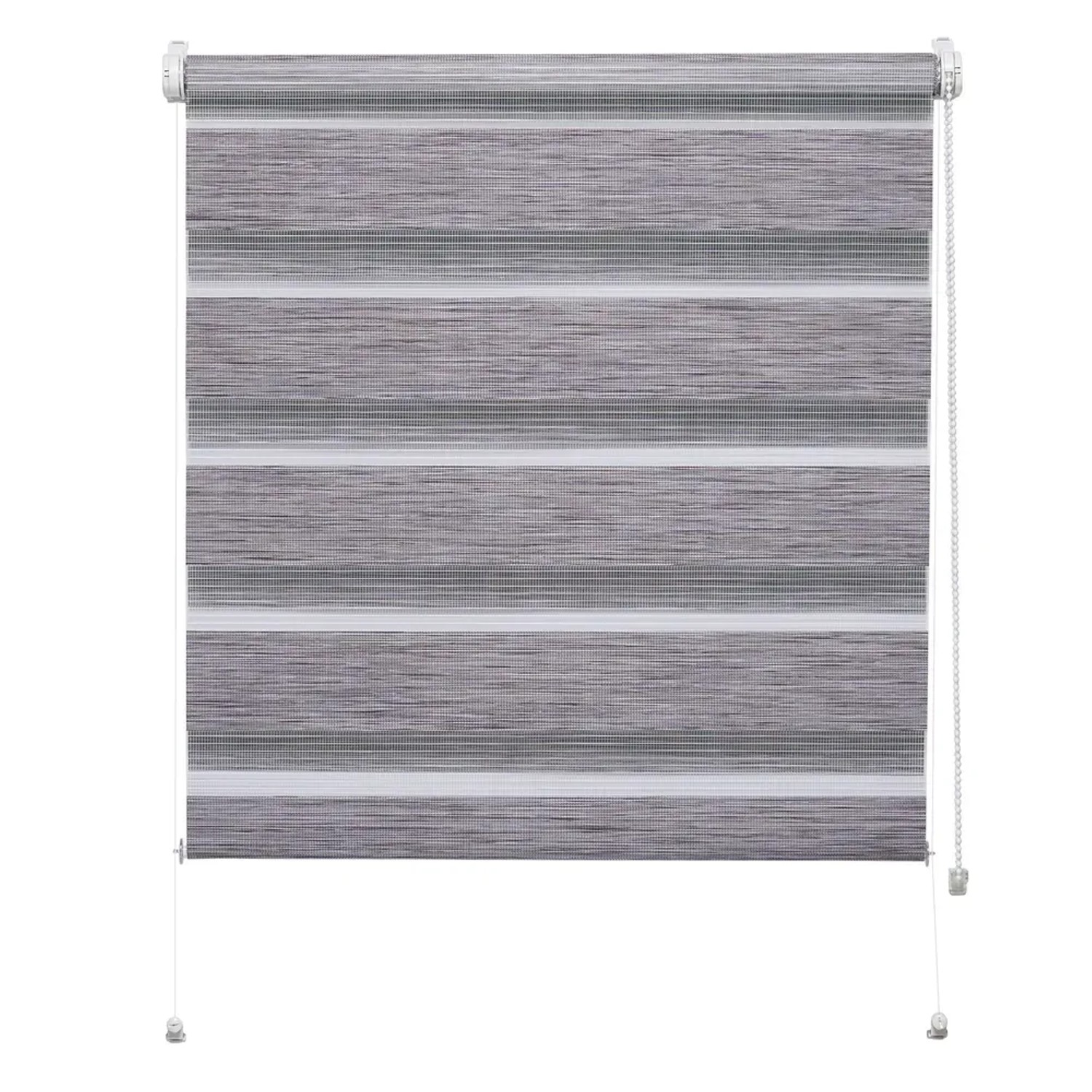 Mini roleta ZEBRA SILVALIN Dzień/Noc szara 61,5 cm x 150 cm