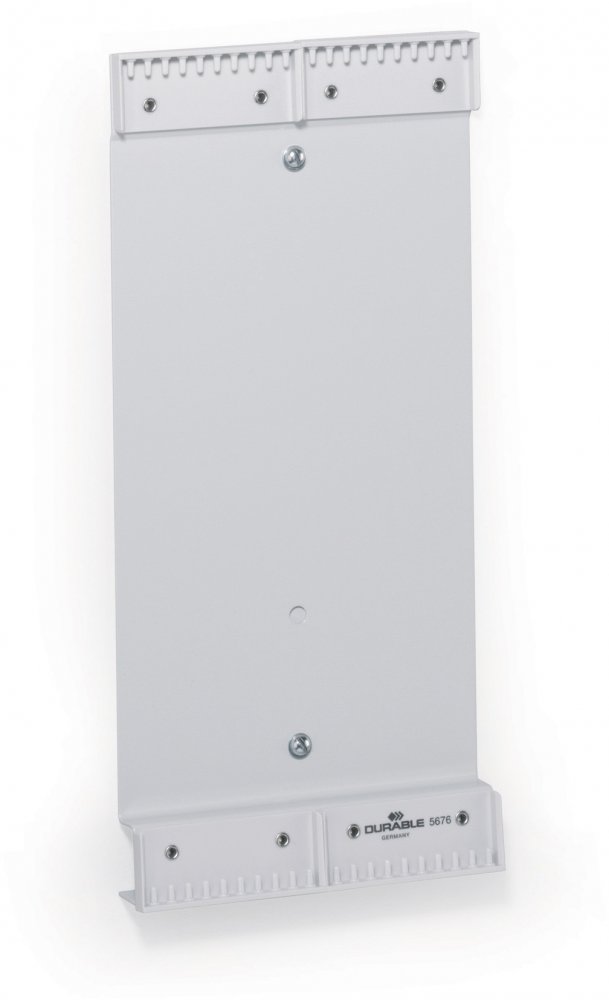 Uchwyt ścienny Durable Function, na 20 paneli informacyjnych A4, 73x322mm, szary