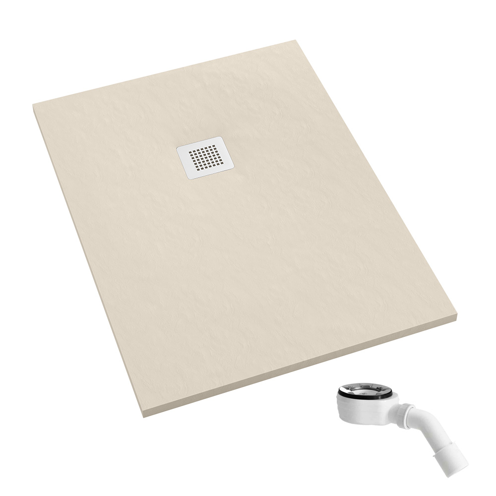 Schedpol Kalait Cashmere Stone brodzik prostokątny 170x80 cm beżowy 3.3113/PK/ST-M2