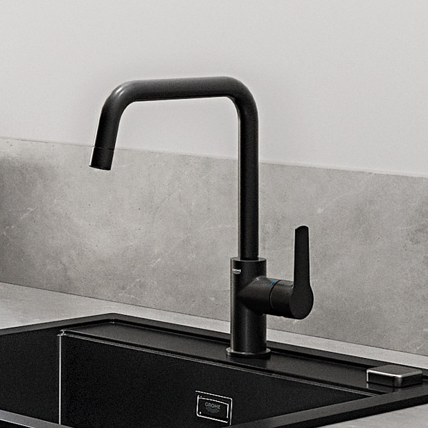 Grohe Start bateria kuchenna stojąca QuickFix czarny mat 304702430 - Wysyłka w 24h