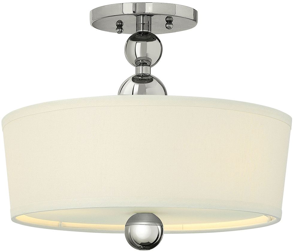 Elstead Lighting Zelda lampa podsufitowa 3x60 W nikiel polerowany HK-ZELDA-SF-PN