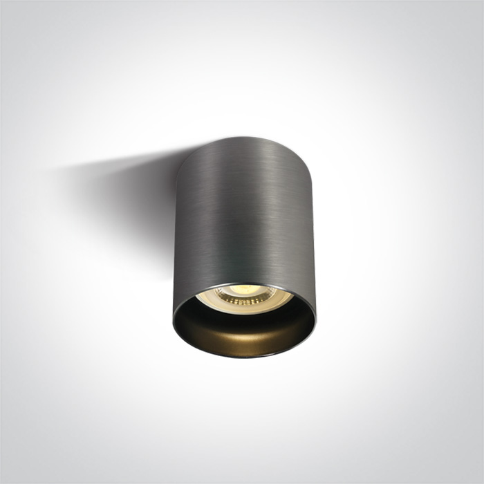 One Light Muzaki lampa podsufitowa 1x10W szary metaliczny/czarny 12105N/MG