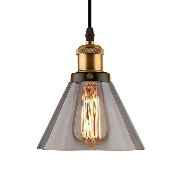 Altavola Design New York Loft lampa wisząca 1x60W mosiądz/dymny LA034/P_smoky - Wysyłka w 24h