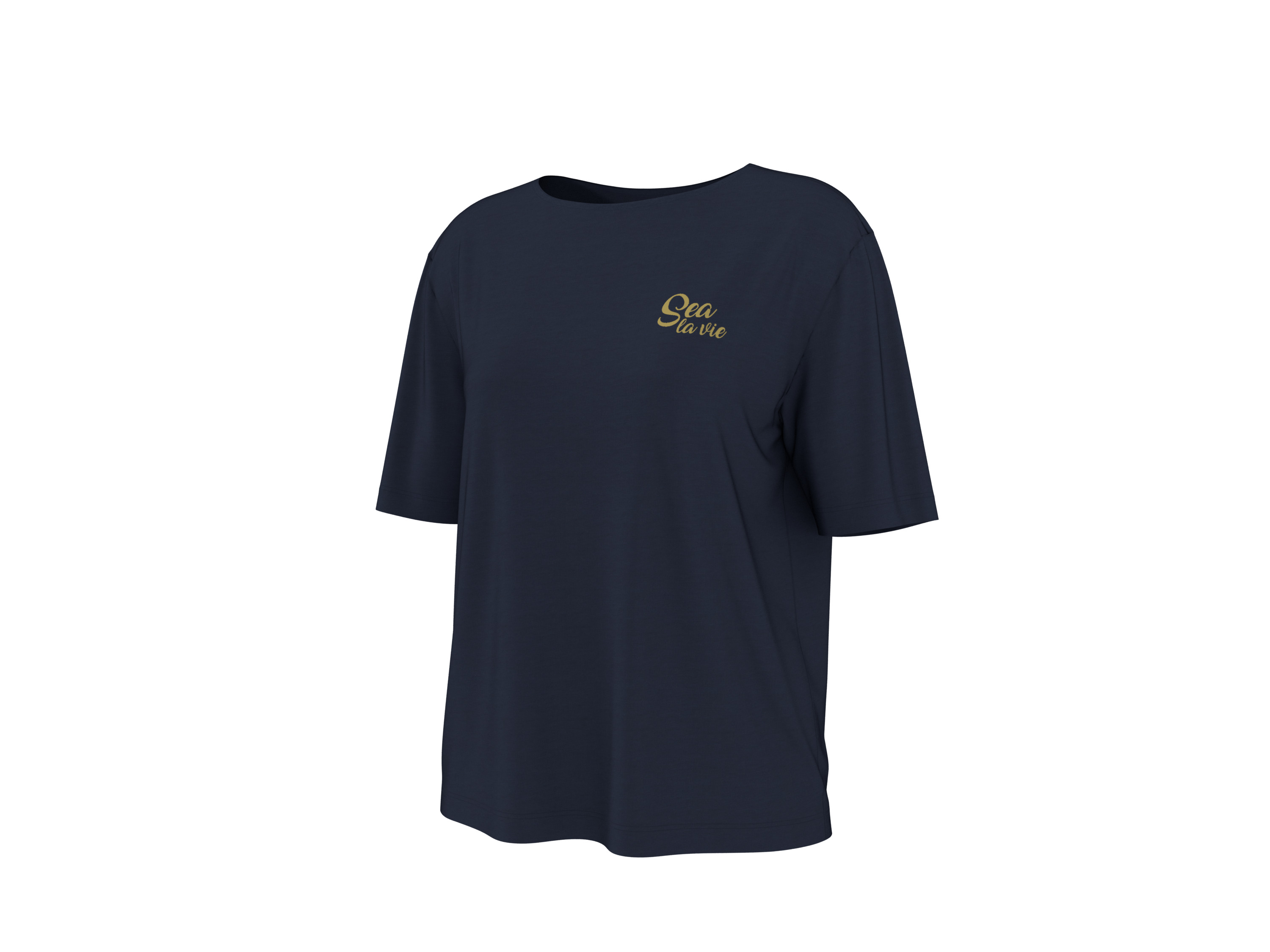 esmara T-shirt damski z wiskozą Granatowy, S36/38