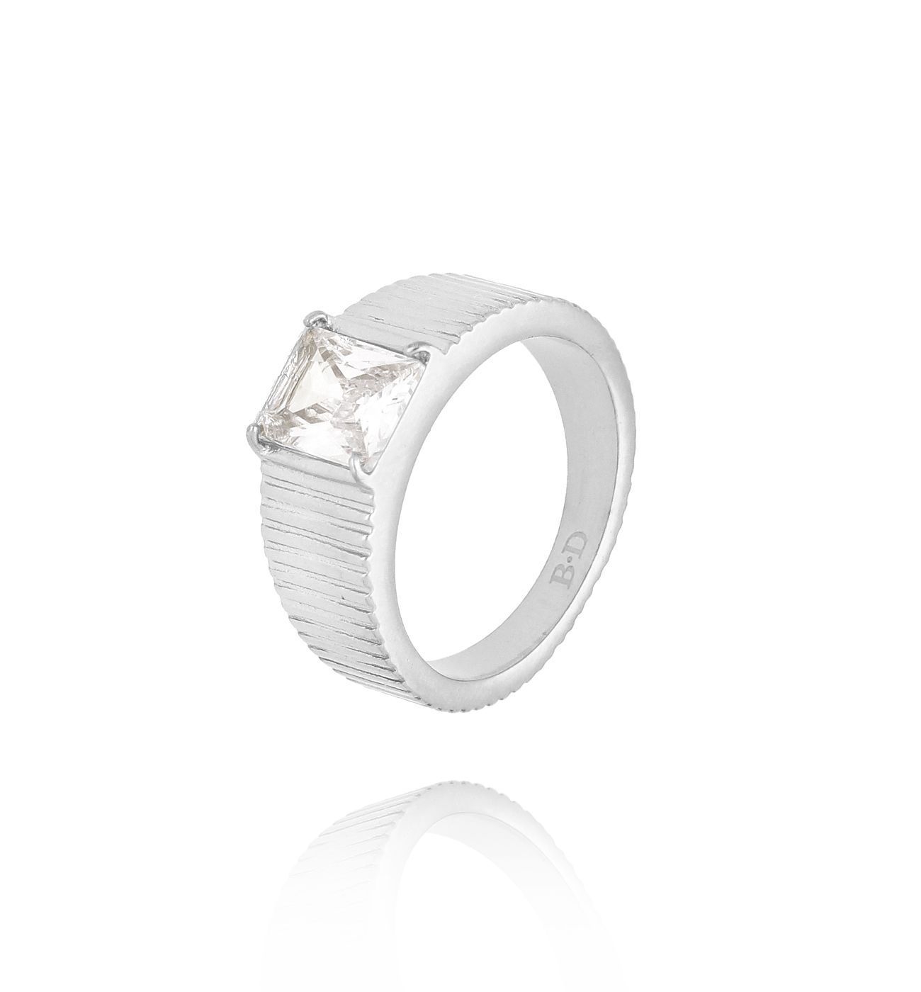 Pierścionek srebrny z kryształem Sparkle Ring PSA0940