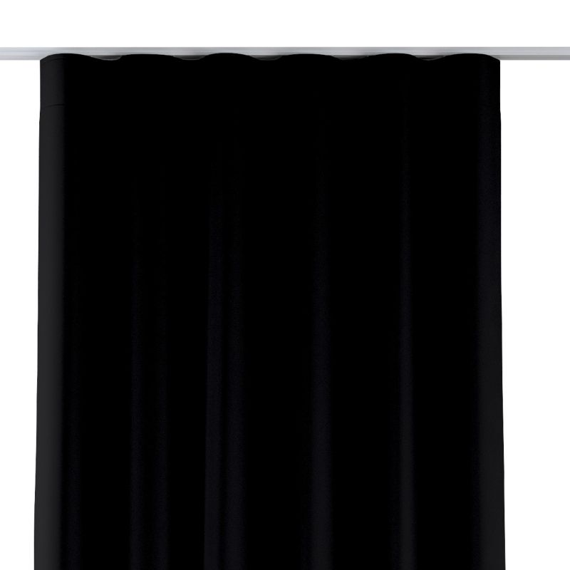 Zasłona na taśmie wave 140 x 260 cm Dekoria czarny 1 szt.
