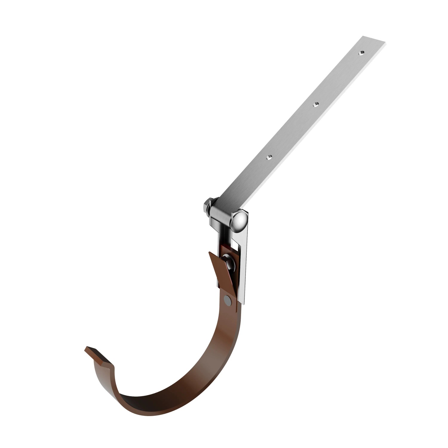Bryza Hak rynnowy metalowy regulowany 125 mm brąz