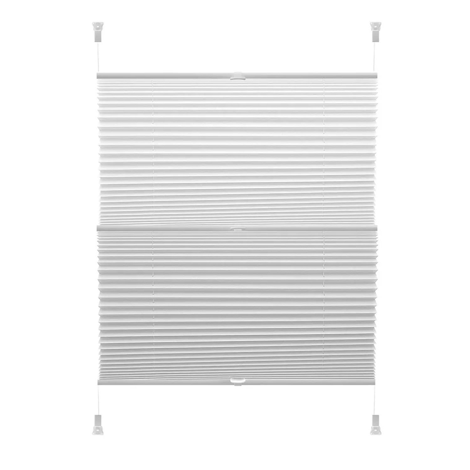 Roleta plisowana DUO Thermo 105 x 150 cm biała