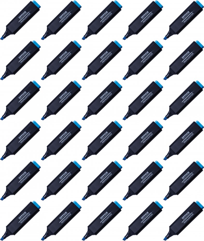 100x Zakreślacz Office Products, ścięta, 1-5mm, niebieski