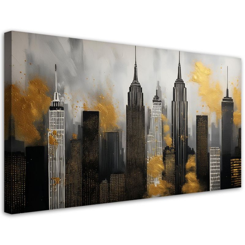 Obraz na płótnie Feeby Wieżowce Budynki Architektura 100x50cm 1szt