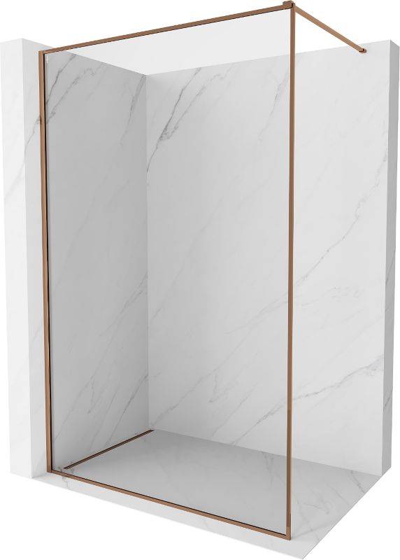 Ścianka prysznicowa Walk-in Mexen Kioto-F różowe złoto 70x202cm 800-070-104-60-00 1 szt.