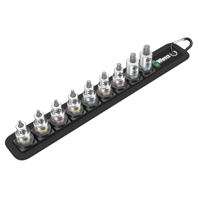Zestaw bitów nasadowych Wera Zyklop 3/8" TORX HF z funkcją przytrzymywania, 9 części, 05003972001, 1szt.