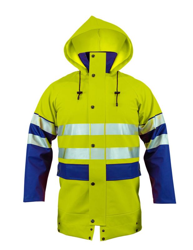 Kurtka dwukolorowa PROS model 400 R Żółty fluorescencyjny/Niebieski 48 1 szt.