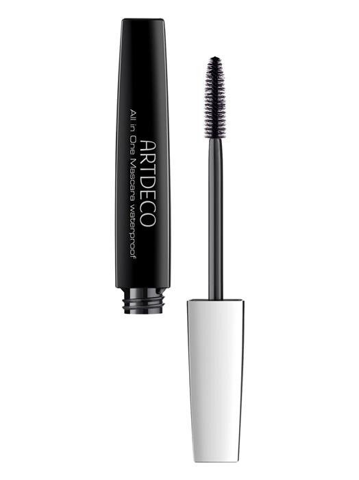 All in One Mascara wodoodporny, wydłużający i pogrubiający tusz do rzęs - czarny