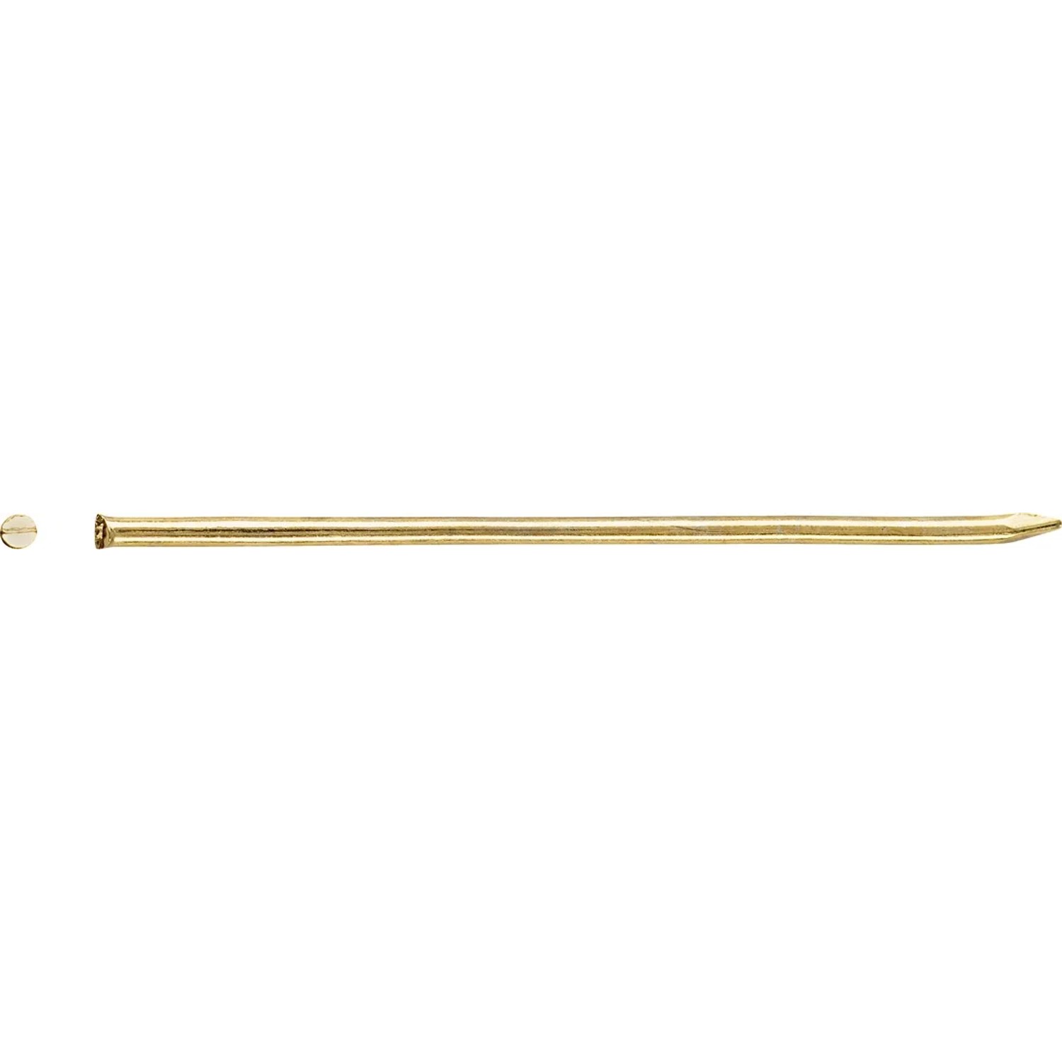LUX-TOOLS Gwoździe bez łba Ø 0,9 x 32 mm mosiądz 100 szt