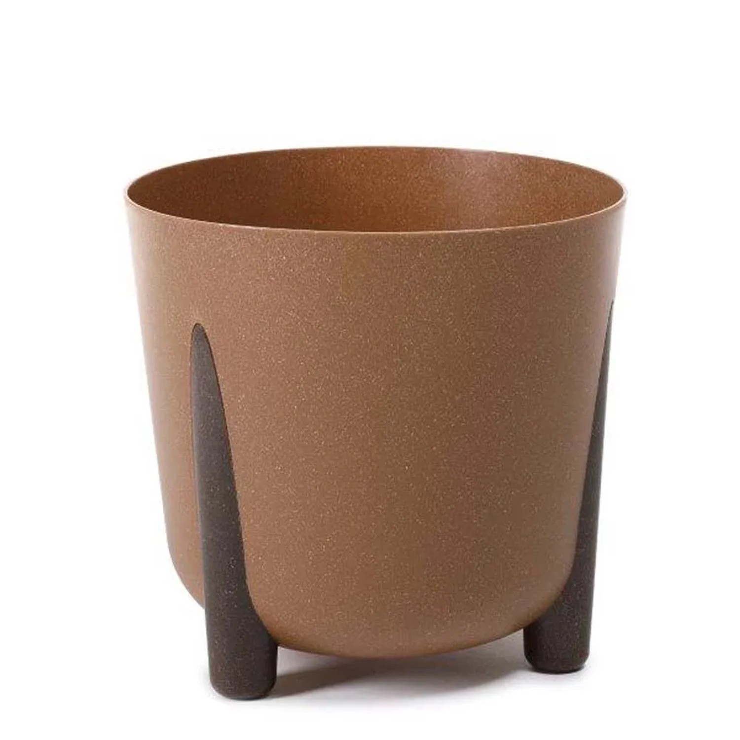 Donica Frida wood brązowa - śr. 34 cm