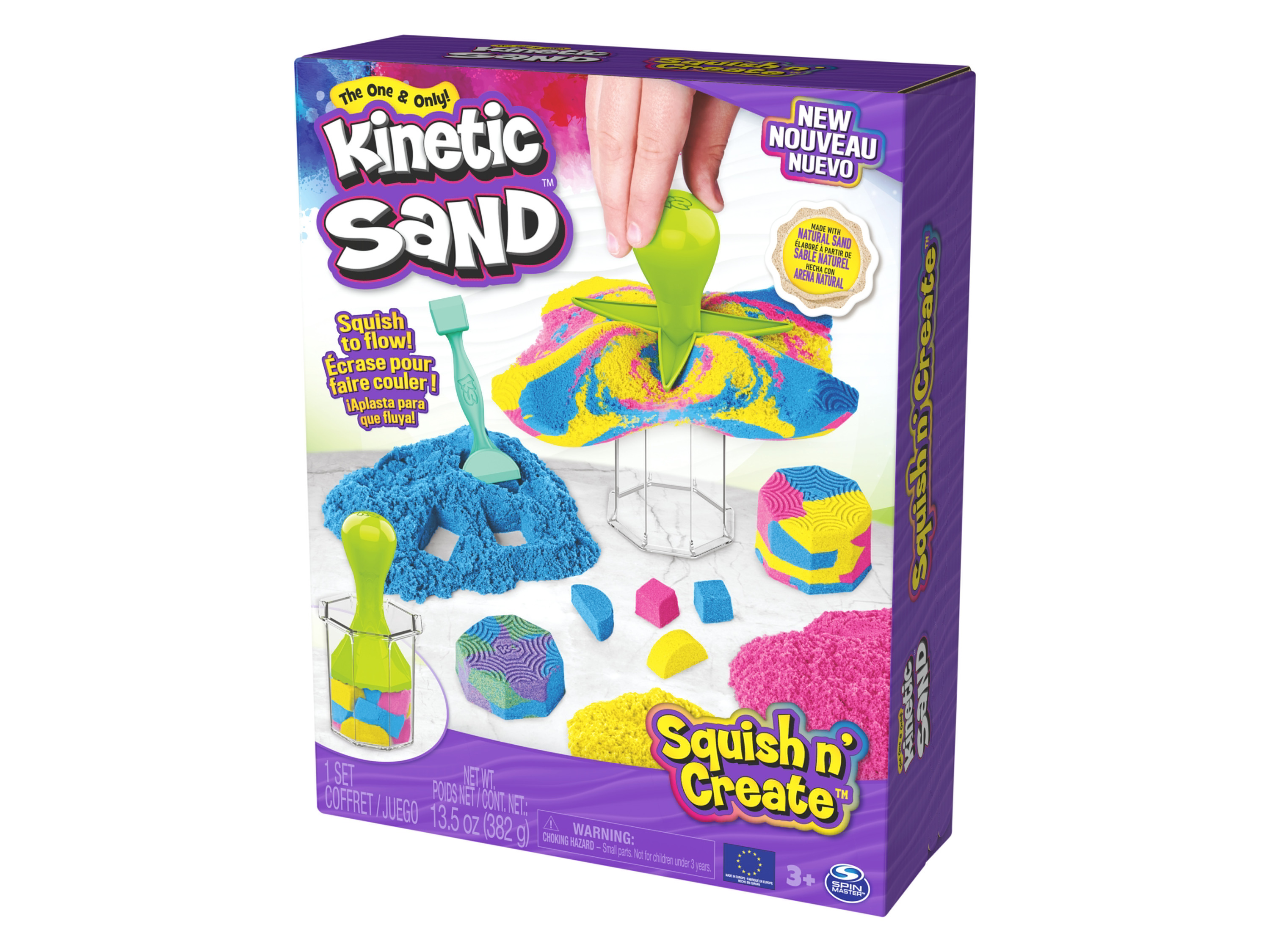 Kinetic Sand Piasek kinetyczny Zestaw „Squish N' Create”