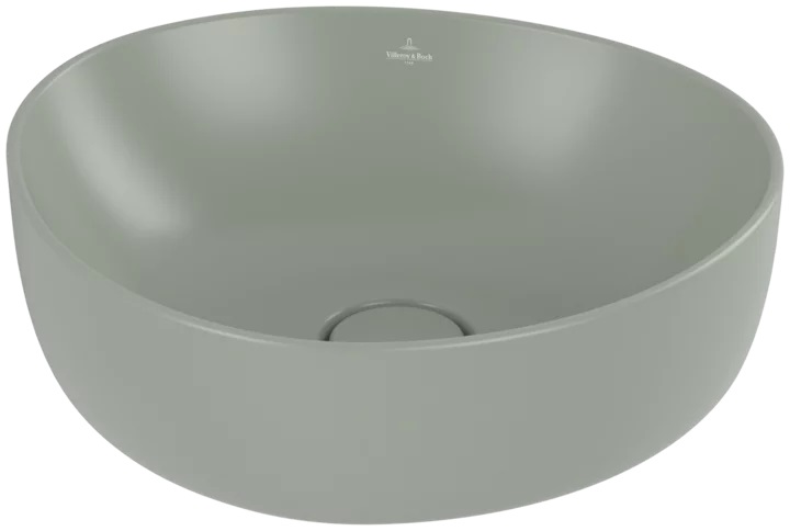 Darmowa Dostawa - Umywalka 40x39.5 cm nablatowa zielona Villeroy & Boch Antao 4A7240R8