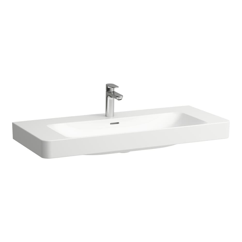 Darmowa Dostawa - Umywalka 105x46.5 cm prostokątna ścienna-meblowa biała Laufen Pro X H8168690001041