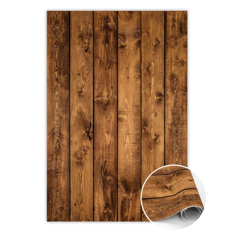 Dywan Tulup PCV 120x180 cm Pionowe deski Do Biura z Nadrukiem Dekoracyjny 1 szt.