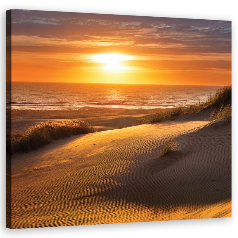 Obraz do salonu sypialni Feeby Zachód Słońca Plaża Natura 30x30 cm 1szt