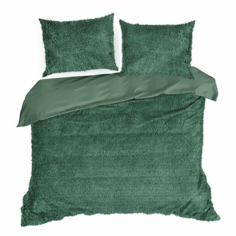 Pościel Tiffany Eurofirany 220 x 200 Zielona Futerko 1 kpl.