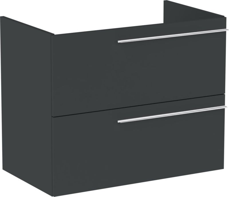 Szafka podumywalkowa Roca Ella wisząca 78,5 cm onyks mat 2 szuflady 1 szt.