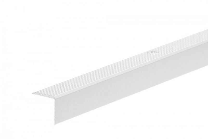Profil schodowy ryflowany Cezar Srebrny 2000x20x20mm aluminiowy 1 szt.