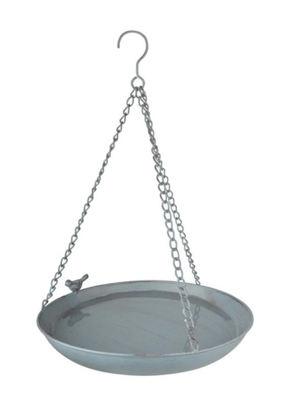 Poidełko dla ptaków wiszące Esschert Design metalowe szare 45x30,5 cm 1 szt.