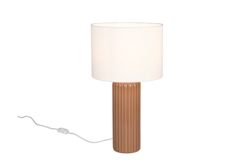 Lampa stołowa RL BLAIR kawowo-biała 1xE27x10W IP20 wym:51x28x28cm - 1 szt.
