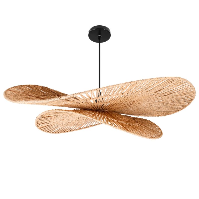 Lampa sufitowa wisząca LED E27 MasterLED Volgo oprawa pleciona 80cm boho żyrandol 1 szt.