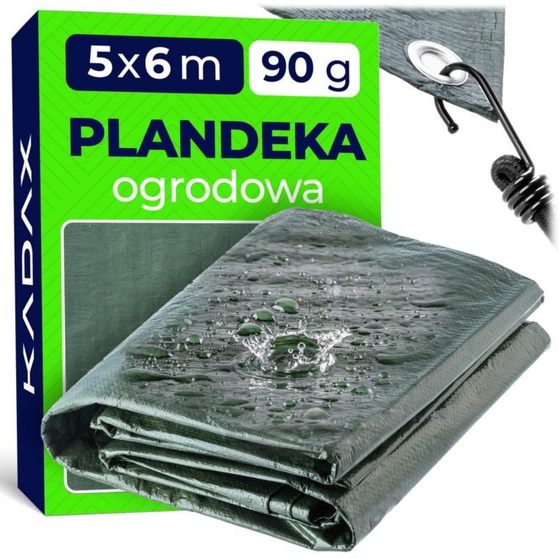 Plandeka KADAX Gruba Uv Płachta Wzmacniana mocna 6x5m 1szt.