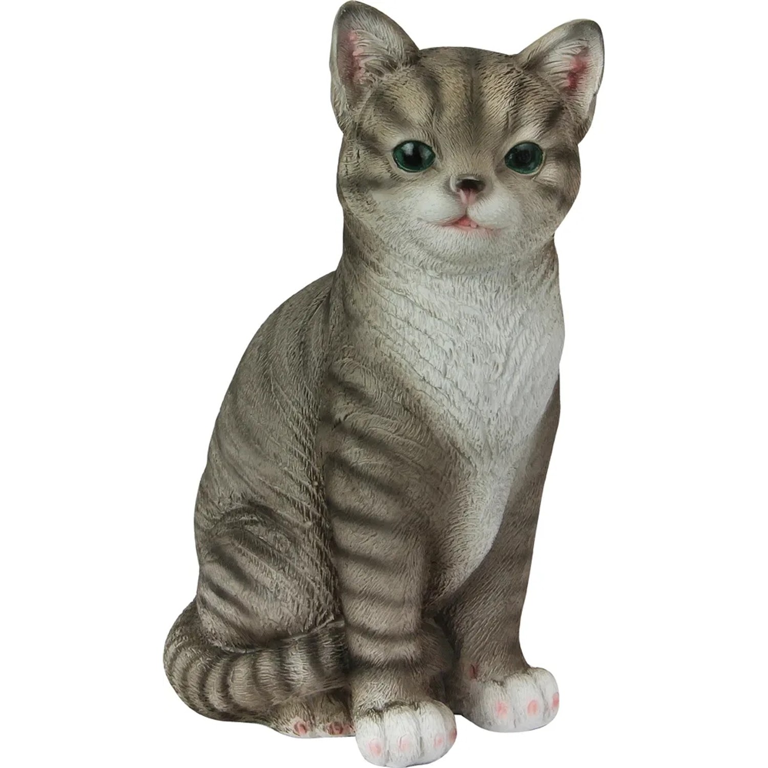 Figurka Kot siedzący szary S wys. 20cm