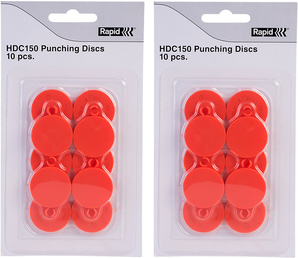 2x Wymienne dyski do dziurkacza Rapid HDC150, plastik, 10 sztuk