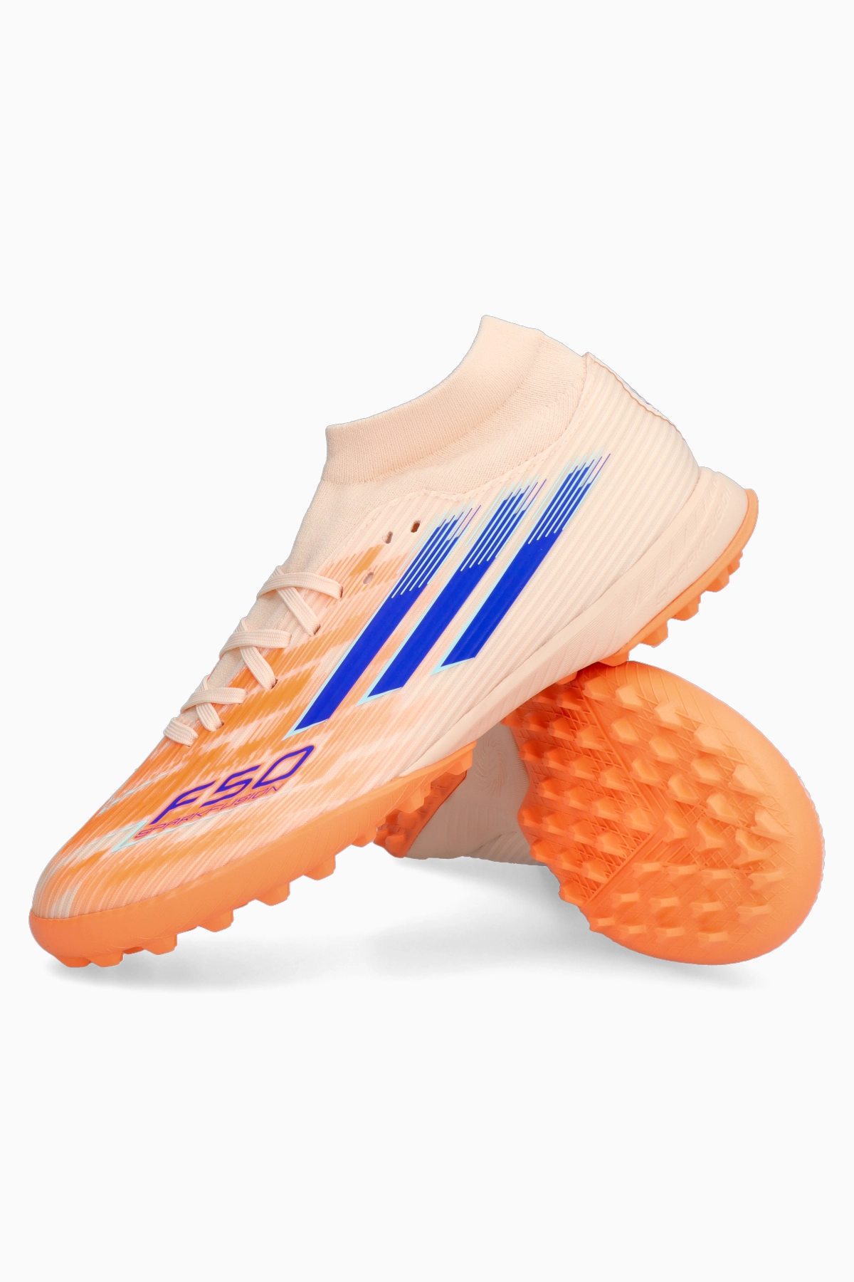 Turfy adidas F50 League Mid TF Damskie - Pomarańczowy