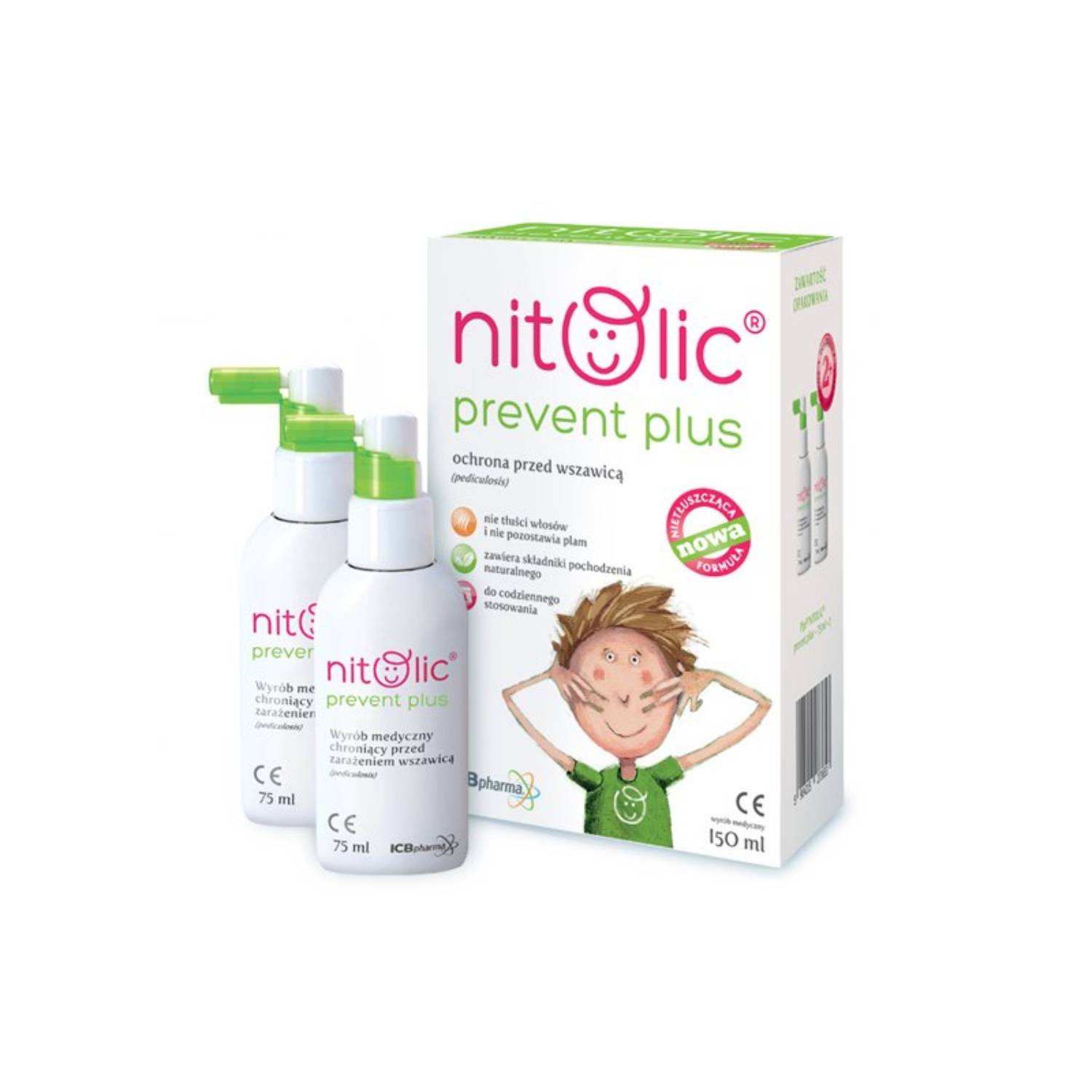 Pipi nitolic prevent plus - spray ochronny przed wszawicą, 150 ml