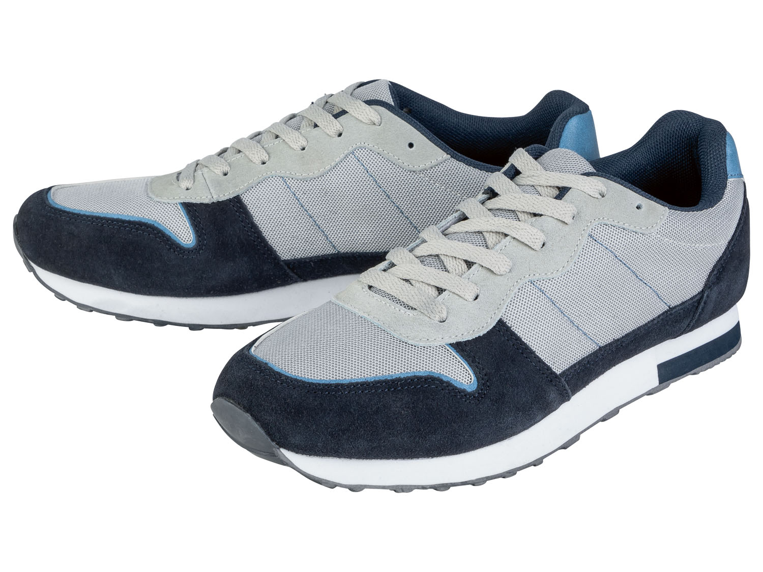 Livergy Buty męskie na co dzień, 1 para 43, Szary/granatowy