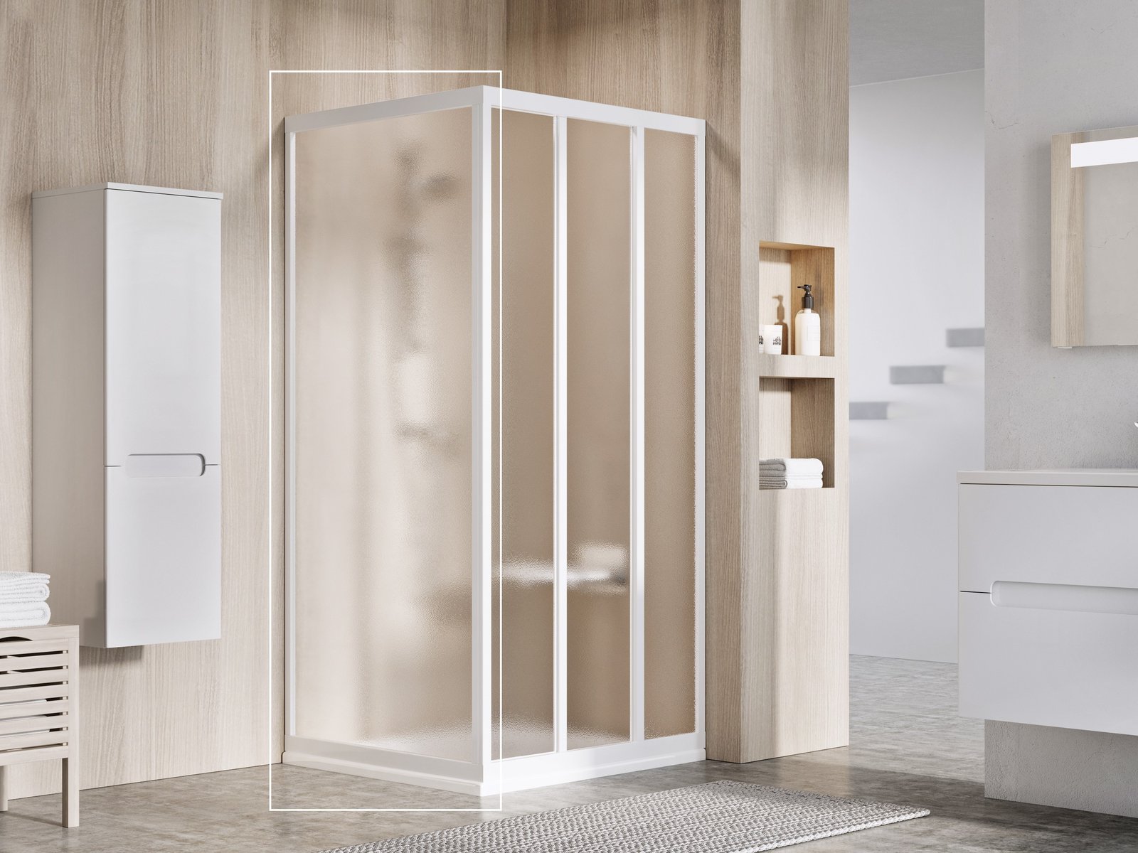 Darmowa Dostawa - Ścianka prysznicowa 90 cm biały połysk/ Ravak Supernova 940701R2ZG
