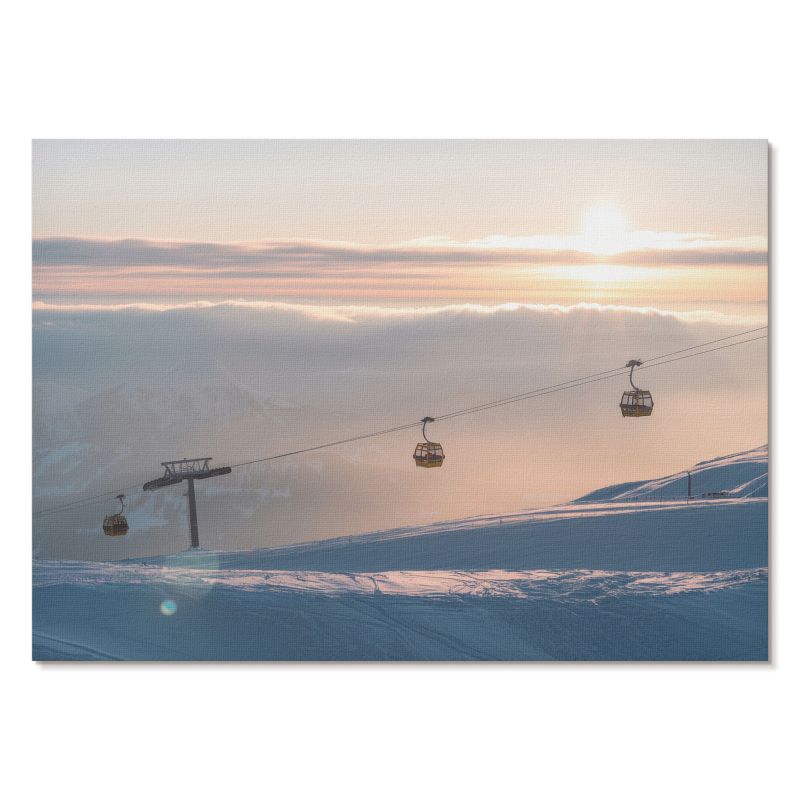 Obraz Plakat Canvas Tulup 59,4x42 cm (A2) Górski poranek Do salonu, sypialni, biura 1 szt.