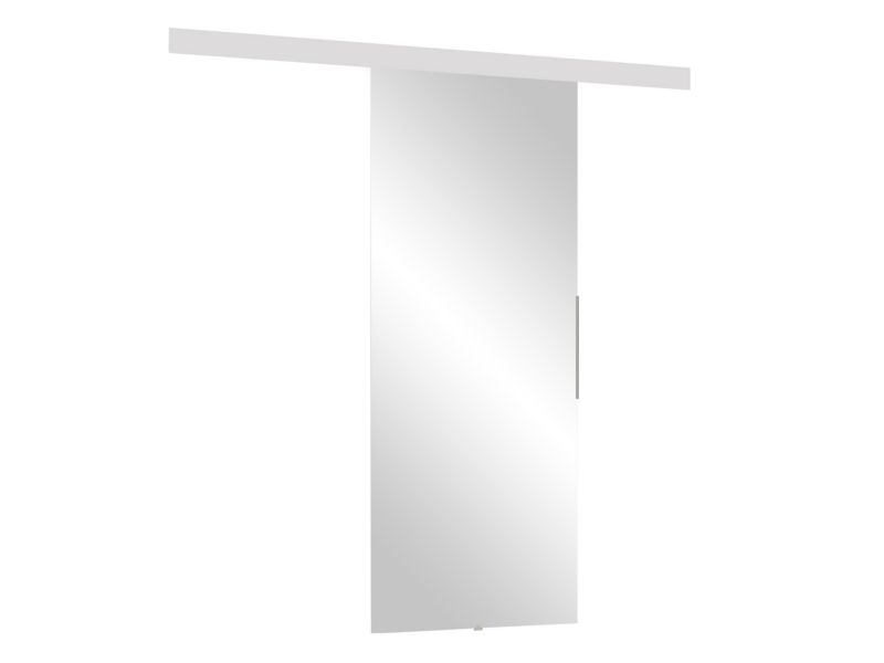 Drzwi przesuwne wewnętrzne MIRJAN 24 Mirror 70 + samodomykacz biały + lustro 1 kpl.